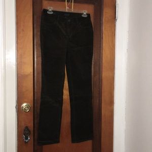 Black Velvet Material Jeans